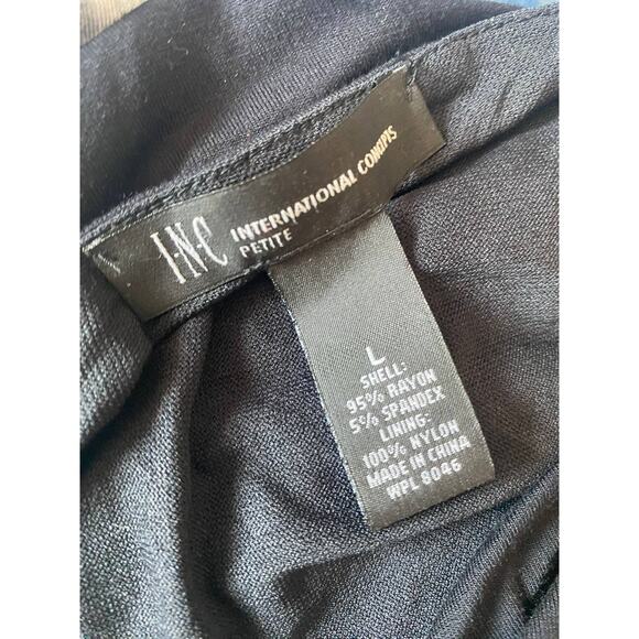 INC International Concepts Petite Large Black White Dress Sleeveless - Picture 3 of 6